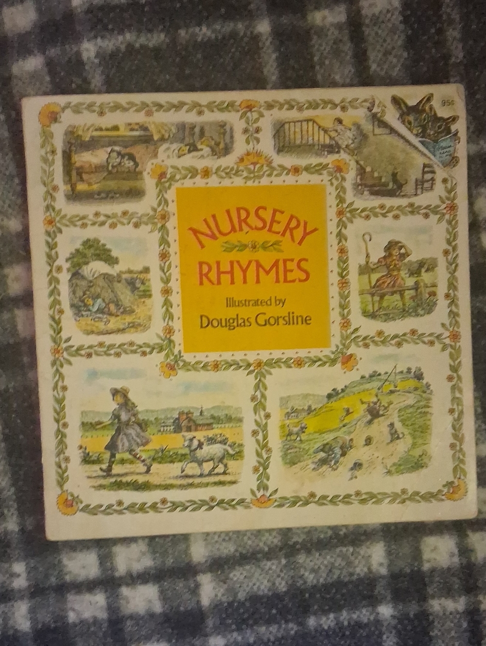 Nursery Rhymes Illustrated Hardcover - Cream and Yellow